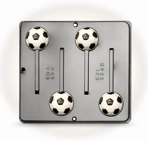 Vista 4 de Bola de fútbol Lollipop Chocolate Candy Mold 3340