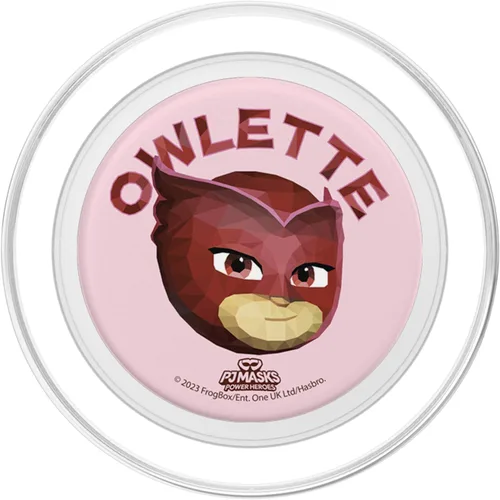 Vista 2 de PJ Masks Power Heroes Owlette Smiling Big Face Polígono Logo PopSockets MagSafe PopGrip para iPhone