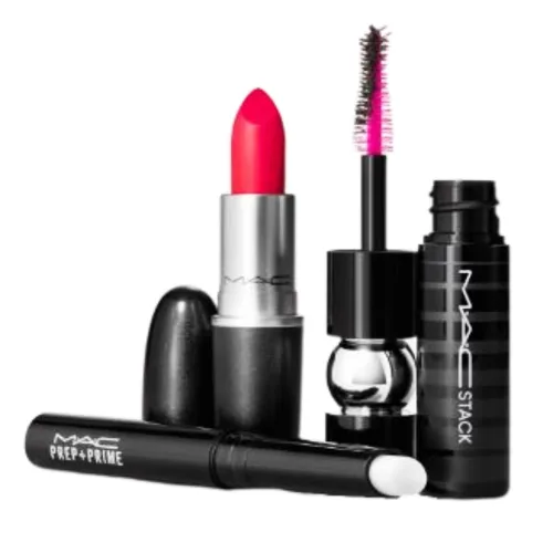 Vista 2 de MAC Kit Pestañas a Labios: Rosa