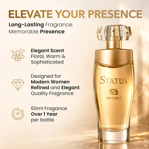 Vista 2 de Zermat, Perfume para mujer, estatus, floral - aroma floral 2.02 onzas líquidas