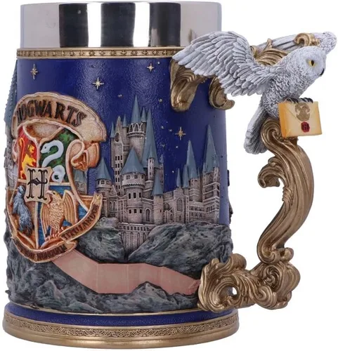 Vista 2 de Nemesis Now Jarra coleccionable de Harry Potter Hogwarts con licencia oficial de 6.1 in, color azul