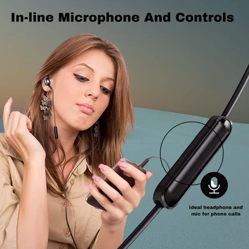 Vista 4 de Philips Auriculares profesionales con cable con micrófono, auriculares de audio de alta resolución con cable, ligeros y cómodos auriculares