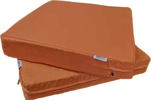 Vista 11 de Paquete de 2 cojines de plataforma de espuma viscoelástica para exteriores de 23 x 23 x 5 pulgadas con funda interna impermeable para muebles