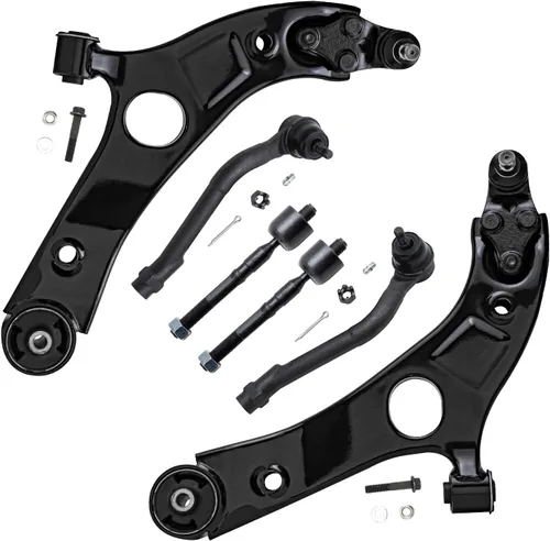 Vista 66 de Detroit Axle - Kit de extremo delantero para Chrysler 300 Dodge Charger 2011-2023 Challenger, 2 Lower Rearward Control Arms 2 Outer Tie Rods 2