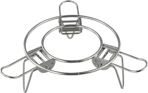 Vista 7 de Adjustable Stainless Steel Steamer Rack 16-24 cm with Foldable Legs for Pot Pressure Cooker Multipurpose Cooking Stfor Steaming Vegetables Fish Eggs