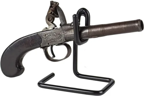 Vista 7 de Soportes universales para pistola de mano semiautomática o revólver, acero con recubrimiento en polvo, paquete de 2