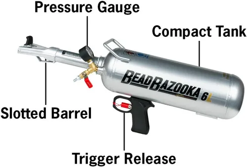 Vista 2 de Gaither Bazooka Asentadora de Talón Manual - Herramientas Automotrices Profesionales, Herramienta Asentadora de Talón con Liberación Rápida de Aire