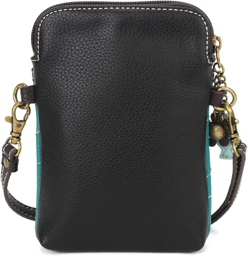 Vista 4 de Chala - Bolsa de piel sintética multicolor con correa ajustable para teléfono celular