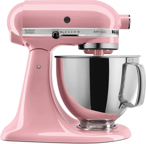Vista 14 de KitchenAid KSM150PSCV Artisan Series Batidora de pie de 5 cuartos con escudo vertedor - Caviar