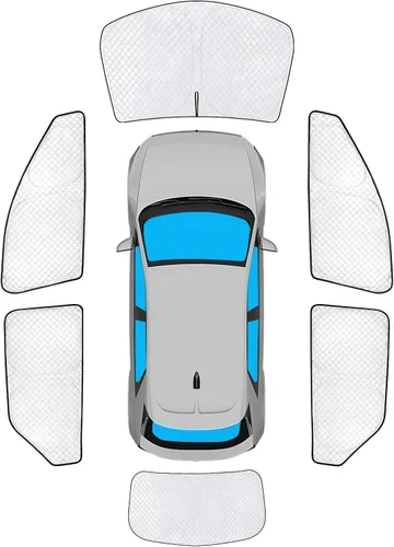 Vista 82 de KMF 6 piezas de parasoles gruesos para Mazda 3 Hatchback (No Sedán) 2014-2018 Accesorios, parasoles completos para parabrisas y ventanas de coche