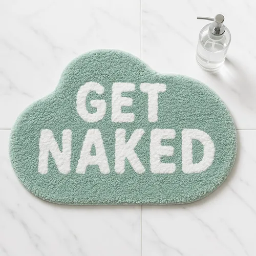 Vista 11 de Get Naked - Alfombra de baño antideslizante, bonita alfombra de baño copetuda, alfombra de baño de microfibra lavable para interiores, para baño