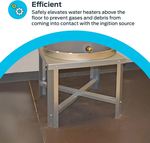 Vista 3 de Eastman Soporte para calentador de agua, 21 pulgadas x 21 pulgadas x 18 pulgadas de alto, capacidad de carga de 650 libras, 86278