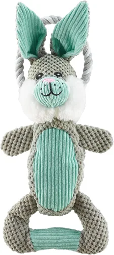 Vista 12 de Outward Hound Scrunch Bunch Duck Juguete Interactivo de Peluche con Sonido para Tirar para Perros Pato de racimo Scrunch