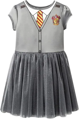 Vista 5 de Harry Potter Vestido de niña Hermione Hogwarts Crest con capucha y capa Gryffindor