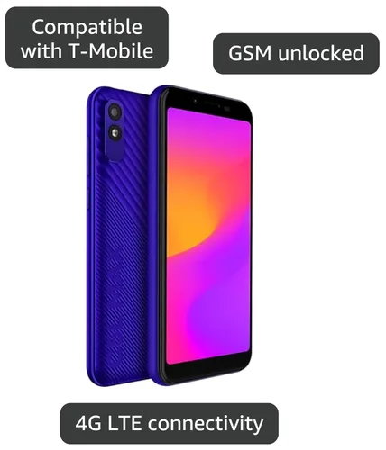Vista 2 de BLU C5L MAX 2024 Batería para todo el día GSM desbloqueado Pantalla de 5.7 pulgadas 16/2 GB Versión de EE. UU. (Azul)