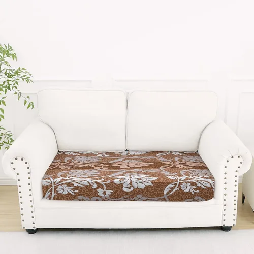 Vista 18 de Smiry Fundas de cojín de sofá estampadas, fundas elásticas suaves para sofá, fundas de sofá lavables antideslizantes, protector de muebles para Beige