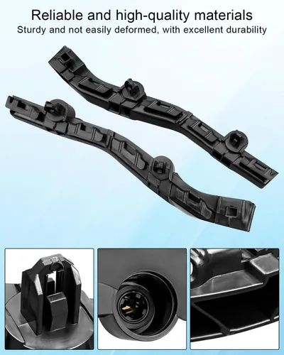 Vista 2 de 2 piezas de soporte de parachoques delantero para Dodge Avenger 2011 2012 2013 2014, cubierta lateral de parachoques retenedor reemplazo 68081558AA