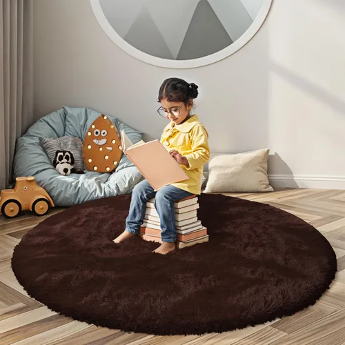 Vista 62 de Alfombras pequeñas de 2 x 3 pies, alfombra negra para dormitorio, alfombra moderna de pelo largo, alfombra pequeña, alfombra de noche esponjosa