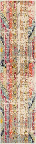 Vista 11 de Unique Loom Sedona Collection - Alfombra Yosemite (2 x 8 pies, color azul y multicolor)