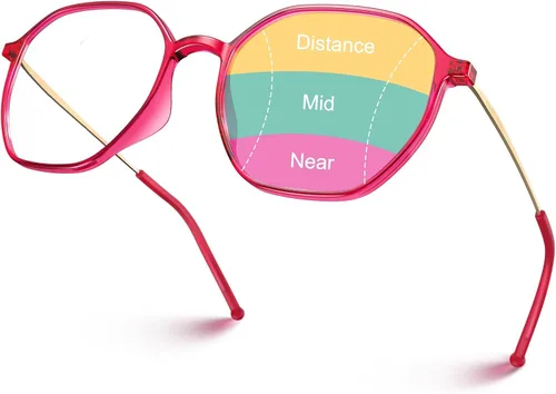 Vista 10 de VISOONE Lightweight Oversized Anti-Slip Progressive Reading Glasses RANE