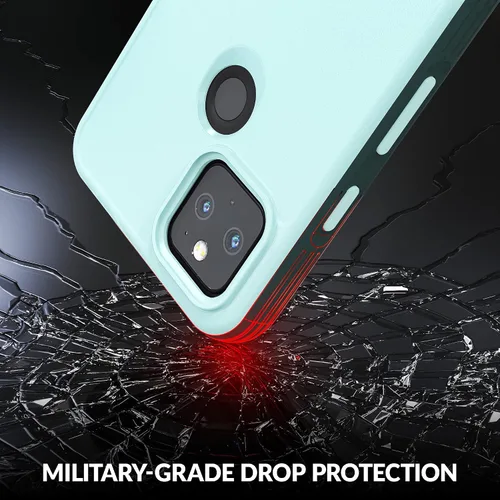Vista 4 de Crave Slim Guard para Pixel 5a Caso, Caso A Prueba de Golpes para Google Pixel 5a 5G - Aqua