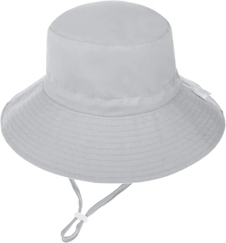 Vista 3 de Sombrero de sol para bebé, cara sonriente, sombrero de sol para niños y niñas, gorra ajustable con protección solar UPF 50+