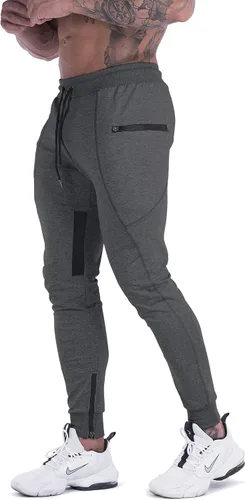 Vista 3 de MAIKANONG Pantalones deportivos de gimnasio para hombre estilo casual pantalones de entrenamiento cónicos para gimnasio entrenamiento