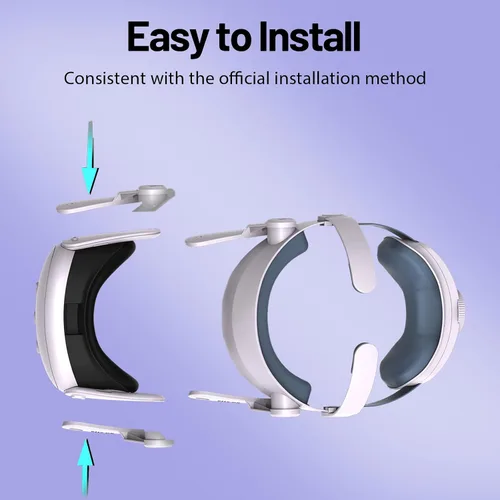 Vista 6 de Elite Strap for Oculus Quest 3, Adjustable and Lightweight Head Strap for Enhanced Support & Balance Weight in VR