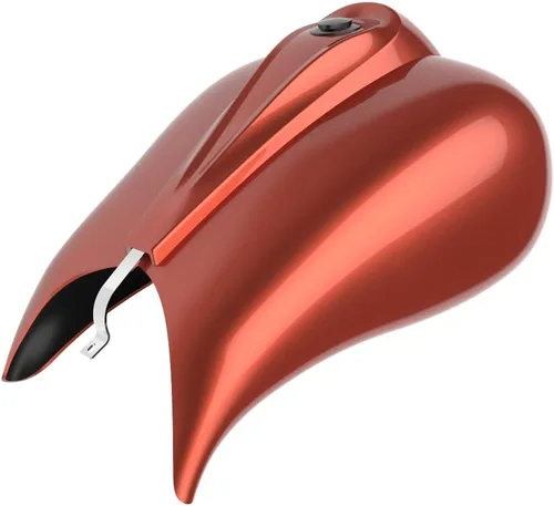 Vista 10 de Cubiertas de tanque estiradas con consola de tablero y tapa de tanque de combustible, cubiertas de combustible de galón para Harley Touring Whisky