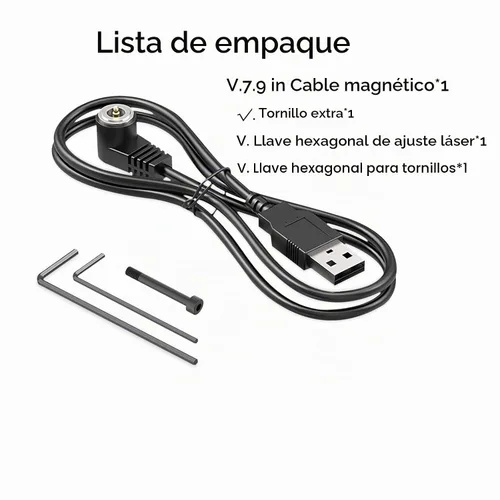 Vista 4 de Cable de carga magnético USB DEFENTAC
