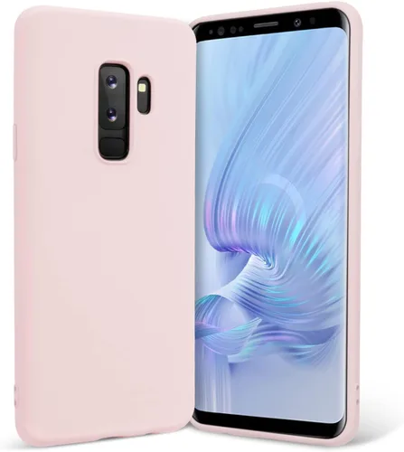 Vista 10 de Carcasa para Samsung Galaxy S9 Plus, silicona líquida TPU, color negro Soft Slim Fit Smooth Baby Touch Rubber Official Microfiber Lining Clean