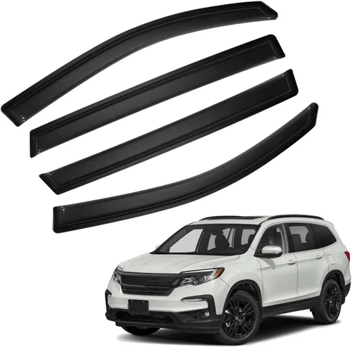 Vista 74 de Protectores de lluvia compatibles con modelos Trailblazer/GMC Envoy 2002-2009 para 5 pasajeros, visera de ventana lateral, deflector de viento