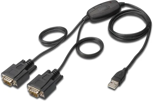 Vista 4 de Digitus Adaptador USB a serie - Convertidor RS232 - USB 1.1 Tipo-A a DSUB 9M - chipset PL2303RA - Cable incl. 31.5 in
