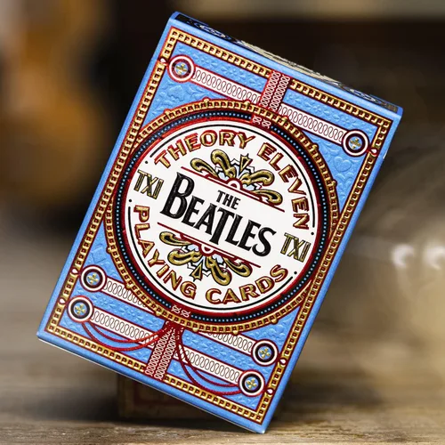 Vista 10 de theory11 Las cartas de juego premium de Los Beatles - Baraja azul, cartas coleccionables oficialmente licenciadas