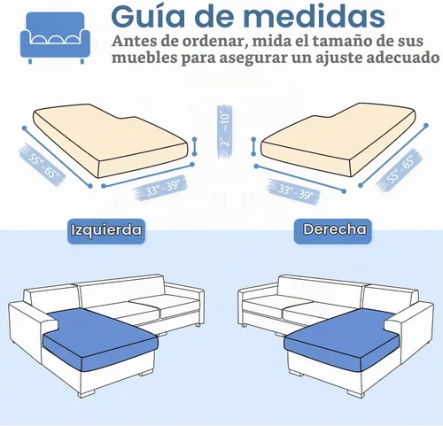 Vista 4 de WEYOND Fundas de cojín para sofá en forma de L, seccionales, 1 funda