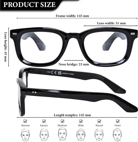 Vista 6 de Lentes de lectura para mujer, cuadrados, con bloqueo de luz azul, antifatiga ocular, lentes para computadora