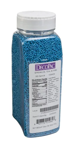 Vista 13 de DecoPac Black Sprinkles Paquete Extra Grande de 26oz Mezcla de Chispitas para Pastel, Chispitas Elegantes Para Decoración de Pasteles