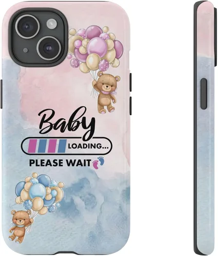 Vista 46 de Cute Baby Loading Phone Case for iPhone Models and Variants - Sweet Maternity Phone Cover for Pregnancy Reveal or Baby Shower