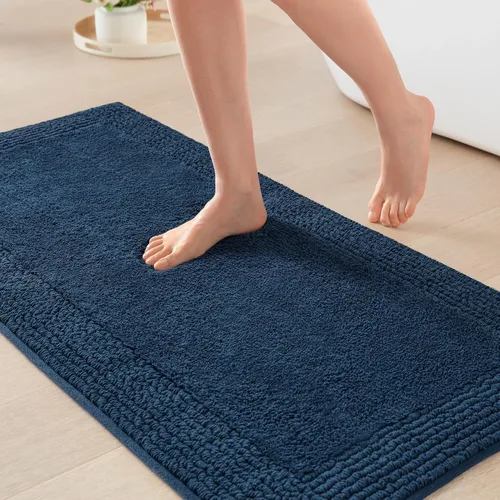 Vista 39 de Madison Park Splendor - Alfombra de baño reversible 100% algodón con mechones - 3000 GSM calidad hotelera lujosa felpa de pelo medio alfombrilla
