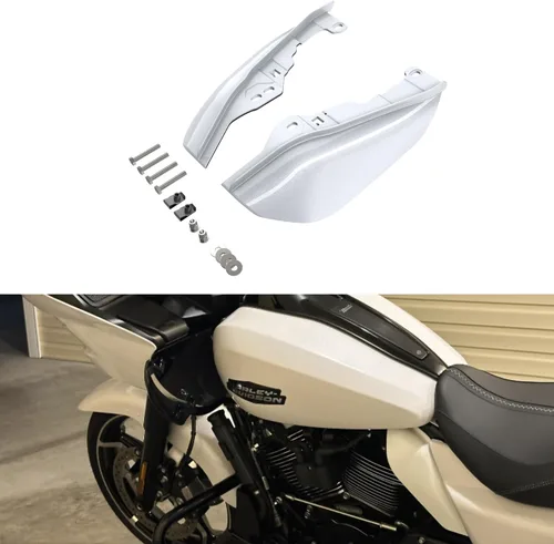 Vista 100 de Advanblack Deflectores de aire Road Glide de marco medio 2024 compatibles con Harley Touring Street Glide, Road King, Electra Glide, 2009-2025