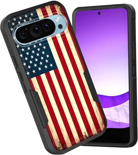 Vista 17 de Funda para Pixel 6A, funda híbrida de doble capa resistente a prueba de golpes de policarbonato duro de silicona suave TPU para Google Pixel 6A