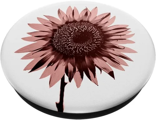 Vista 2 de Simple Flower - PopSockets PopGrip intercambiables de girasol rosa rosa