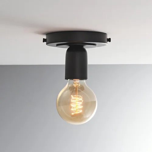 Vista 4 de BRIGHTTIA Luna Uno - Aplique de pared de 1 luz, accesorio industrial moderno de mediados de siglo para pared y techo, lámpara minimalista para baño