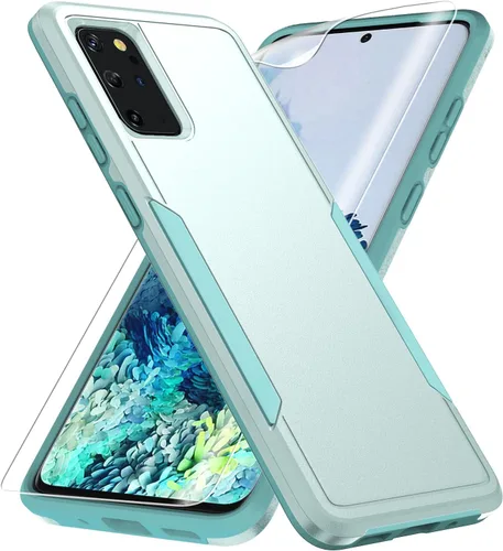 Vista 11 de Funda para Galaxy S20 Plus, con protector de pantalla HD [prueba de caídas de grado militar] Funda protectora resistente a prueba de golpes