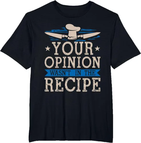 Vista 35 de Cooking Your Opinion Wasnot In The Recipe Chef Cook Baker - Camiseta, Negro, S