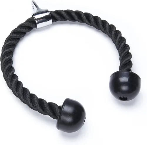 Vista 3 de Black Mountain Products Combo de accesorios para máquina de cables, barra en V y cuerda de tríceps