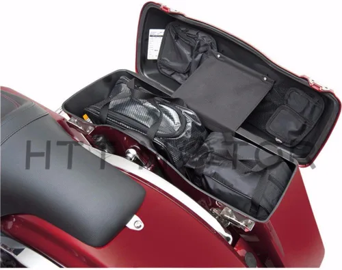 Vista 7 de LA01 - Juego organizador de tapas de alforja compatible con Harley Davidson Touring modelos 93-13
