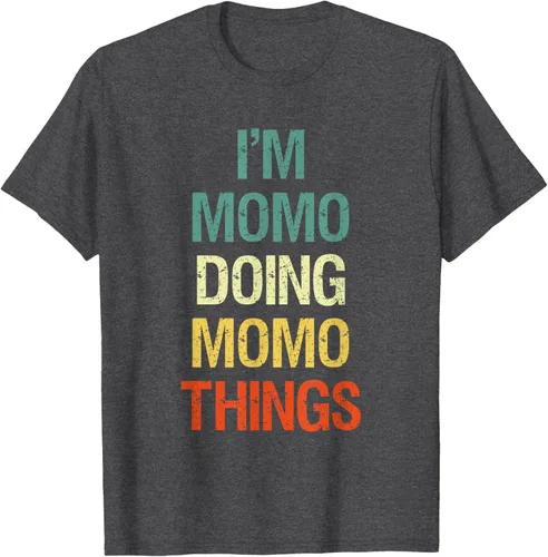 Vista 36 de I'M Momo Doing Momo Things - Camiseta de regalo con nombre personalizado, Negro, S