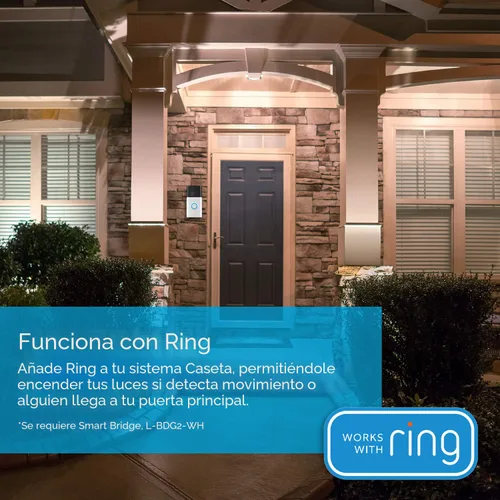 Vista 10 de Lutron Caseta - Kit de interruptor de luz inteligente de 3 vías, con control remoto Pico, placa de pared, soporte de pared para luces LED