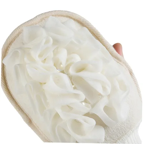 Vista 3 de Toalla de baño, toallas de masaje, puf de malla, paño japonés, guante coreano, toalla exfoliante, guante de baño, guante exfoliante, paño de lavado